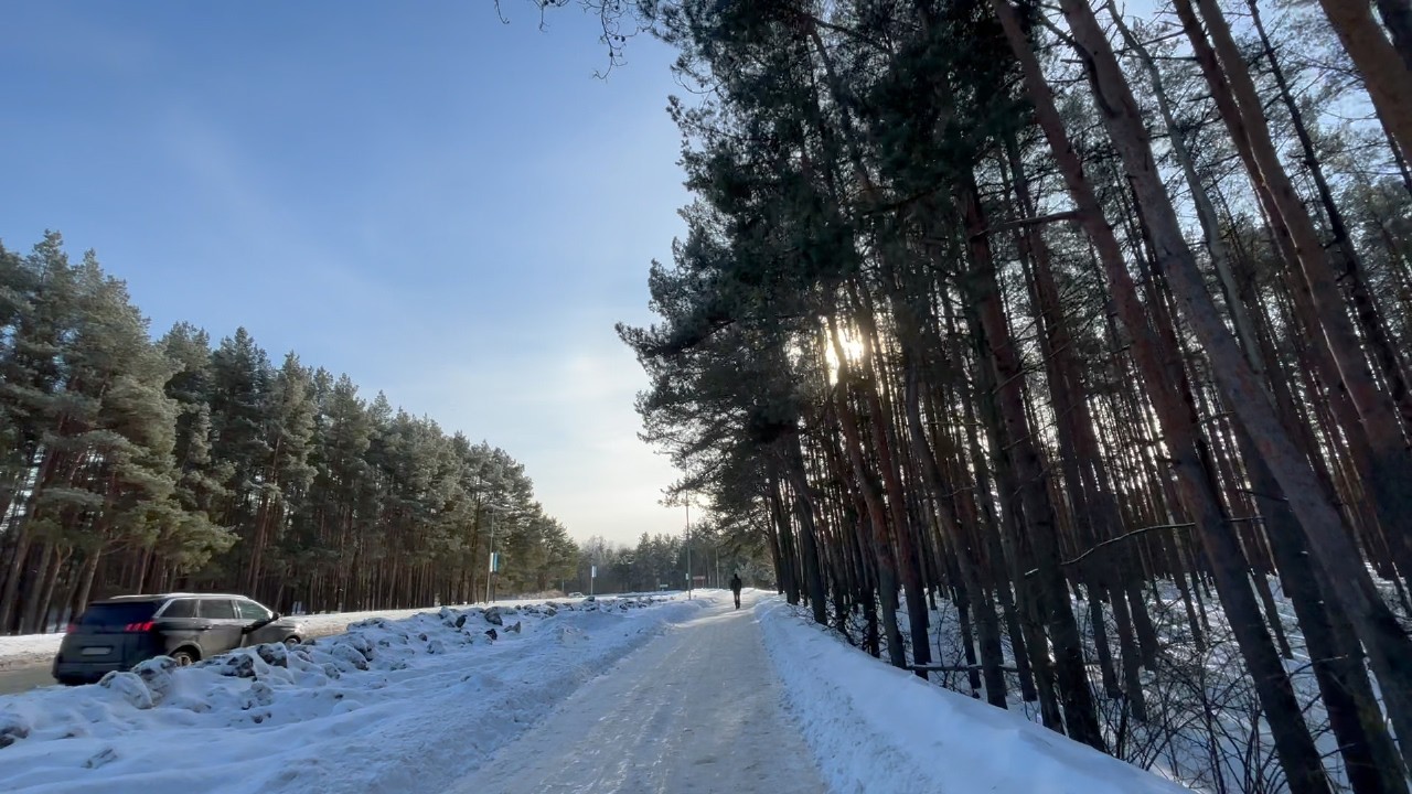 Winter Walk – Mustamäe to Nõmme, Tallinn | No Talking | Ambient Sound