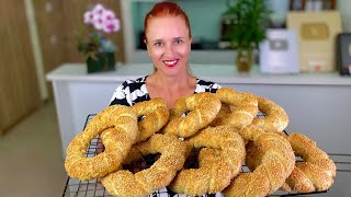 HOMEMADE BAGELS RECIPE TURKISH SIMIT #LudaEasyCook бублики рецепт