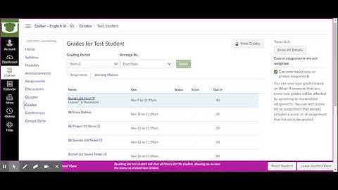 Finding missing assignments easily in Canvas