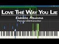 Eminem, Rihanna - Love The Way You Lie (Piano Cover) Synthesia Tutorial by LittleTranscriber