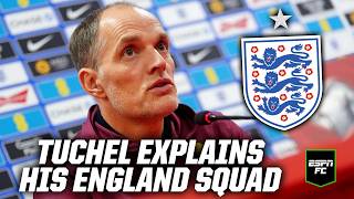 Celebrity 🔴 LIVE: Thomas Tuchel explains his latest England squad! Mainoo IN, Trent OUT! | ESPN FC Profile