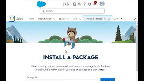 Install Apps and Packages in Your Trailhead Playground