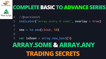 Pine Script Array.some & Array.any Trading Secrets | Tutorial In Hindi | Pro Trading Art