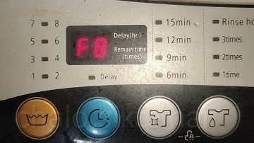 media top washing machine F8 error code solved