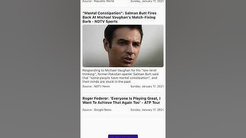News App UI in MVVM Architecture