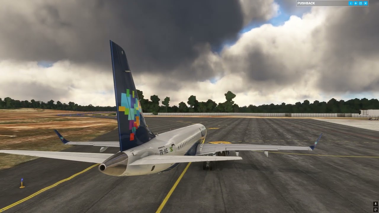 Acionamento e decolagem SBEG Manaus com Embraer 195 Azul Linhas Aéreas