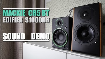 Mackie CR5 BT vs Edifier S1000DB  ||  Sound Demo w/ Bass Test