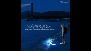 واصبر لحكم ربك فإنك بأعيننا | هيثم الدخين - سورة الطور | حالات واتساب قرآن 💙