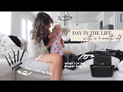 VLOG: day in the life w/ a 4 month old, what's in my diaper bag, running errands, etc.