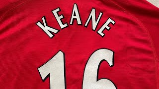 Details: 2000-02 MANCHESTER UNITED HOME SHIRT KEANE # 16 (EXCELLENT) XL