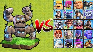 Meteor Golem Vs All Max Troops | Clash Of Clans | Ultimate Battle