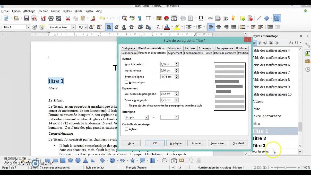 Mettre Pied De Page Différente Page De Garde Libreoffice LibreOffice 5. Writer. Tuto 1 Appliquer des styles - YouTube