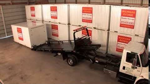 Loading Portable Mobile Storage Container Havener