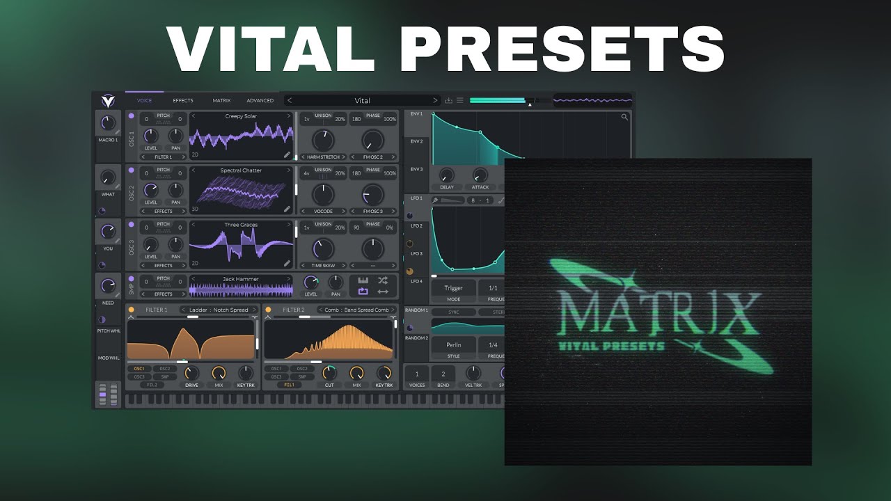 VITAL PRESET BANK – MATRIX (TRAP PRESETS FOR VITAL) - YouTube