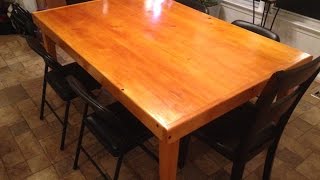 SC 2x4 Dining Table Our table in the kitchen for the past 6 weeks has been a plastic Rubbermaid table POJ. I usually created a challenge for myself when