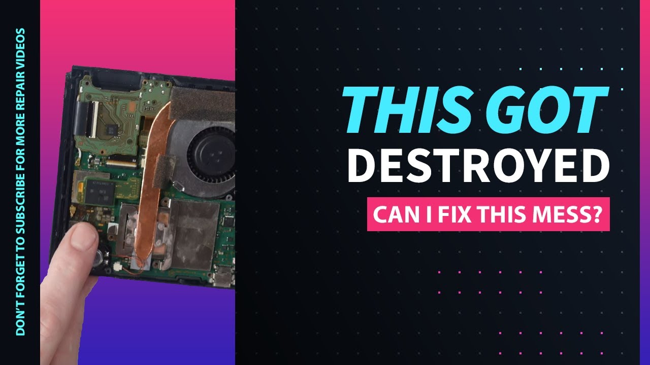 This Nintendo Switch Was Badly Damaged By Another Technician! Can