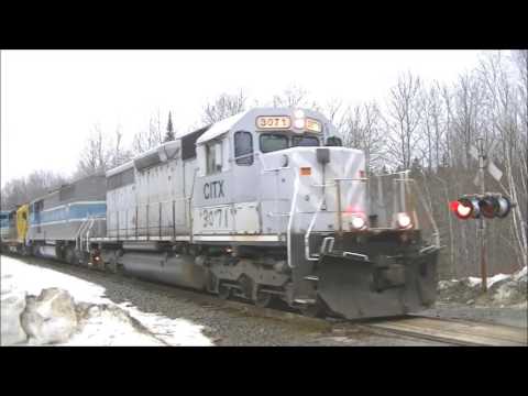 CITX 3071 Leads Job 2 On The Moosehead Sub - 3/1/2017 - YouTube