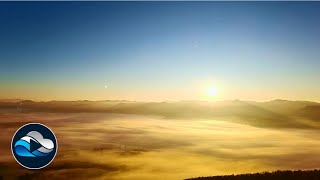 Mist waves in the morning valley time lapse - Relax in Nature with „Cloud Observe“