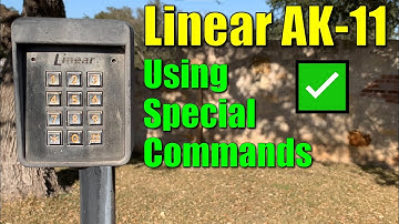 ✅ Linear AK-11 Keypad ● How to Program Extra Features and Special Commands