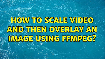 How to scale video and then overlay an image using ffmpeg?