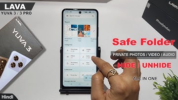 Safe folder setting lava yuva 3 pro | lava yuva 3 hide photo | Hide video | Show hide video