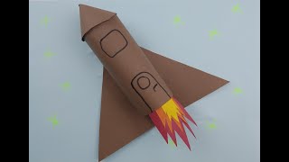Kağıttan Roket Nasıl Yapılır? (etkinlik videoları, sanat etkinlikleri, okul öncesi etkinlikleri)