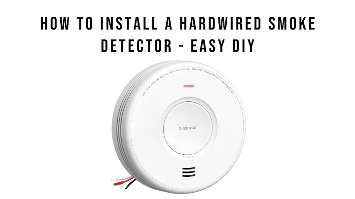 How to install a Hardwired Smoke Detector - EASY DIY