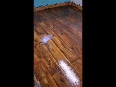 Paint Faux Wood Floors Over Concrete Under 60 Seconds Youtube