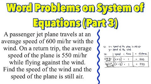 System of Equations: Word Problems (Part 3)
