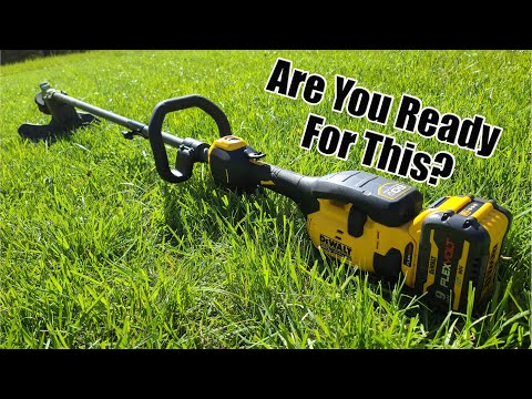 DEWALT FlexVolt 60-Volt 17" Brushless Attachment Capable String Trimmer Review DCST972X1 Power Head