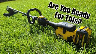 DEWALT FlexVolt 60Volt 17' Brushless Attachment Capable String Trimmer Review DCST972X1 Power Head