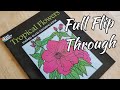 Dover Tropical Flowers Stained Glass Coloring Book (Flip Through)