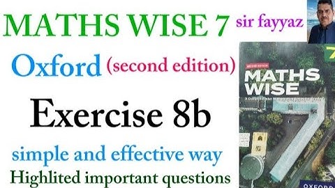 MATHS WISE 7 | EXERCISE 8B  | OXFORD SECOND EDITION | EX 8b | Lines,Angles and Polygons