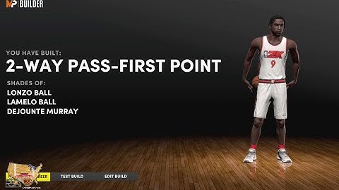 1st NBA 2K22 2-Way Pass-First Point Guard Build