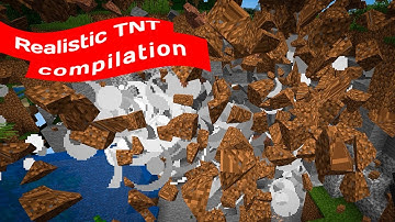 Realistic TNT Explosions compilation (Physics Simulation) - Minecraft