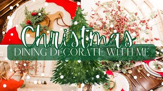 DECORATING FOR CHRISTMAS 2022 | CHRISTMAS DINING ROOM | CHRISTMAS TABLE SCAPE | HOMARY REVIEW by Motivated Mama 3,982 views 1 year ago 17 minutes