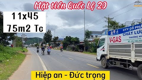 S163-Bán đất (11x45 ) mặt tiền quốc lộ 20 trung tâm Hiệp An - Đức trọng