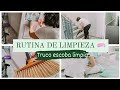 RUTINA DE LIMPIEZA 🧼  2021, limpieza DIARIA 🧽 y TRUCO para ESCOBA 🧹