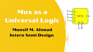 Mux as a Universal Logic Semi Design  #verilog #systemverilog #uvm #cmos #semiconductor #internship