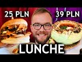 Najlepsze LUNCHE W WARSZAWIE - lunch za 25 PLN vs. za 39 PLN (Warszawa 2019) | GASTRO VLOG #268
