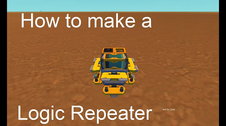 Scrap Mechanic - How to make a logic repeater and what to use it in