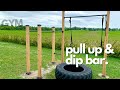 Built Your Own Ultimate Backyard Gym (Pull Up Bar + Dip Station) | DIY image