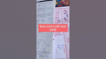 Easy trick to fill neet omr sheet/ neet preparation/quick omr fill#motivation #neet2024 #study