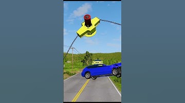 Small to Giant Cars vs Large Spinner #beamng #beamngdrive #shorts