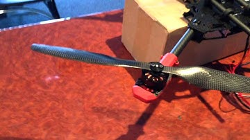 Alien 560 Build  - ESCs and motor run up.