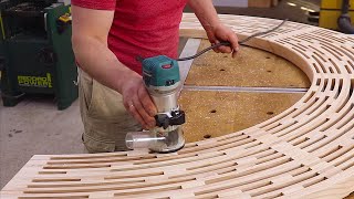 How to MAKE a Bench. Woodworking. Curved Bench. by WOOD DESIGN 529,594 views 9 months ago 20 minutes