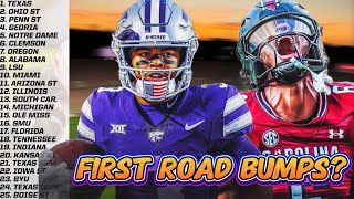 PREDICTING WHEN EACH TOP 25 PROGRAM WILL GET THEIR FIRST LOSS