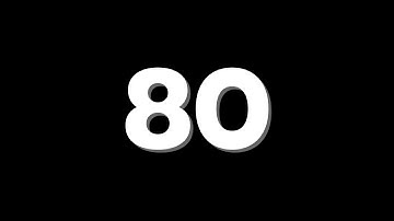 80 Second Countdown Timer With Sound Effect