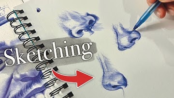 Drawing Noses with a BALLPOINT PEN