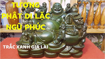 Tuyệt Phẩm | Tượng Phật Di Lặc Ngũ Phúc | Gỗ Trắc Xanh